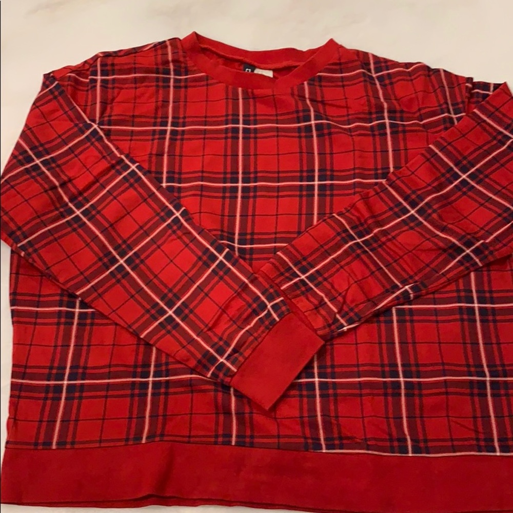 H&M Women’s Plaid Top-Size Medium